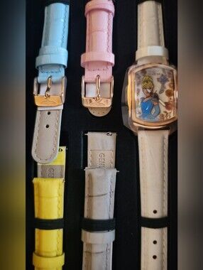 INVICTA DISNEY Watch with Pastel Straps - White, Pink, Blue, Yellow, Gray